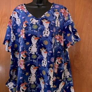 Disney Frozen ll scrub top